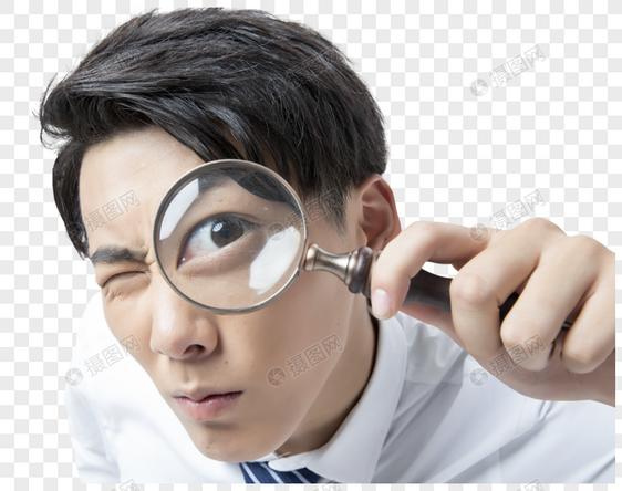 柜员拿放大镜办业务,银行专用放大镜
